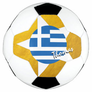 Ballon De Foot Grèce Football & Gold drapeau grec