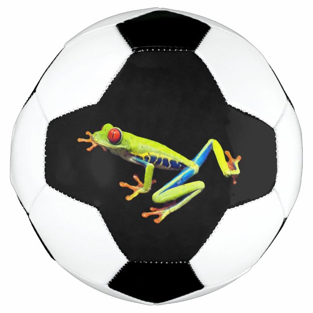 Ballon De Foot Grenouille peinte aux yeux rouges (Devant)