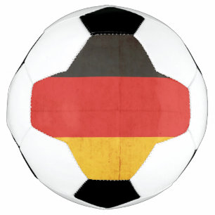 Ballon De Foot Grunge Drapeau De L'Allemagne