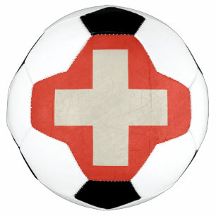 Ballon De Foot Grunge drapeau d'État souverain de la Suisse
