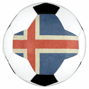Ballon De Foot Grunge drapeau d'État souverain de l'Islande