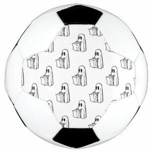 Ballon De Foot Halloween, Gentil Fantôme Blanc, Des Friandises ou
