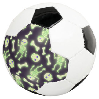 Ballon De Foot Halloween mignon Éffrayant brillant squelette os c