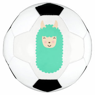 Ballon De Foot Happy Emoji Llama Soccer Ball