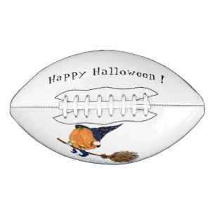 Ballon De Foot Happy Halloween Witch Pumpkin Flying Broom - Funny