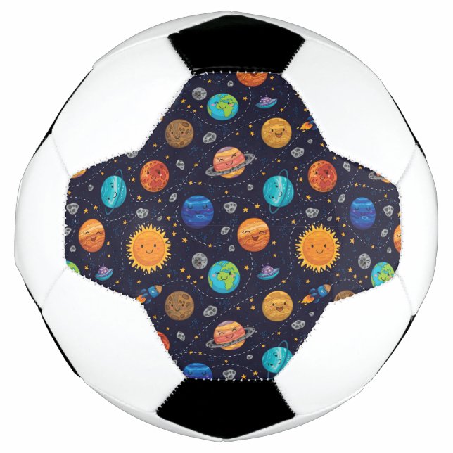 Ballon De Foot Happy Planets Soccer Ball (Devant)