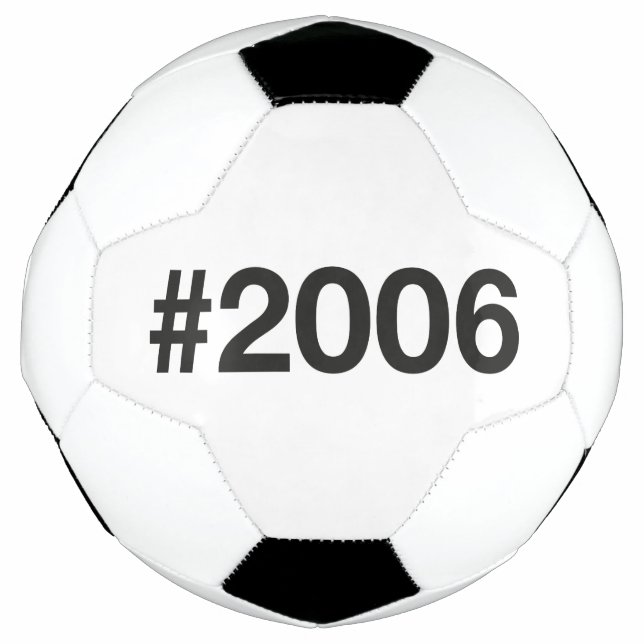Ballon De Foot Hashtag 2006 19 Anniversaire (Devant)