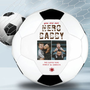 Ballon De Foot Hero Daddy Father's Day 2 Photo Collage