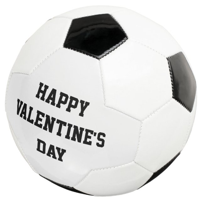 Ballon De Foot Heureuse Sainte-Valentin Love Soccer Ball noir bla (3/4)