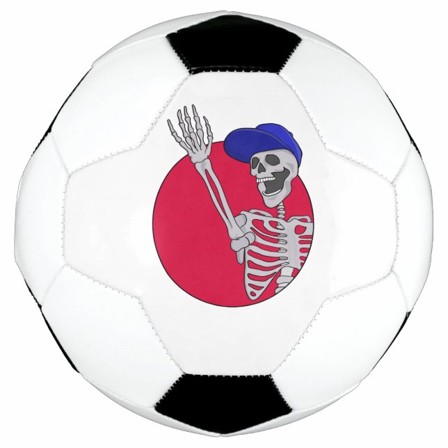 Ballon De Foot Hey Amis Cool et drôle Squelette (Devant)