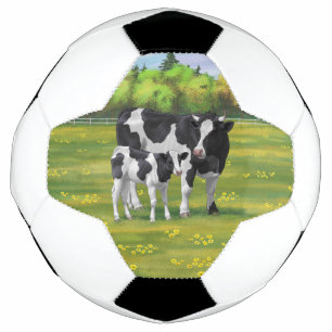 Ballon De Foot Holstein Cow & Cute Calf