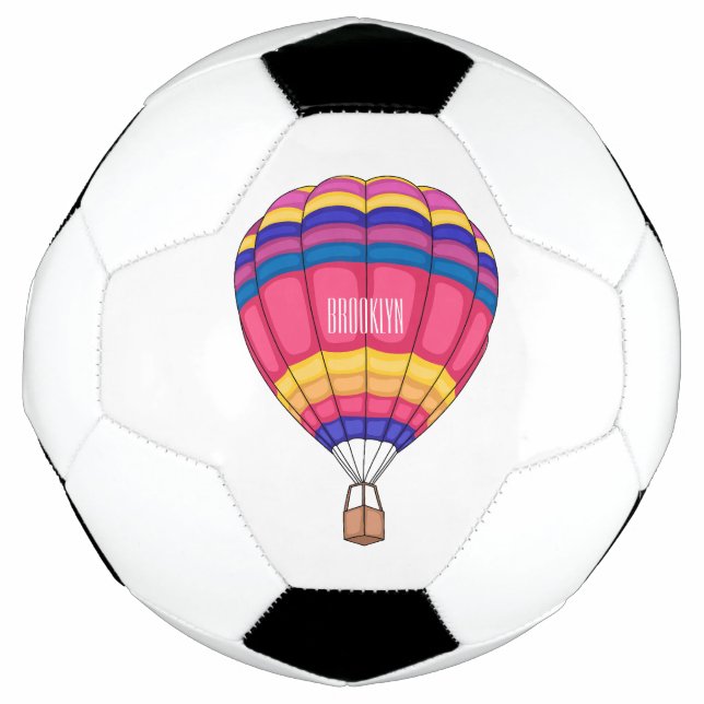Ballon De Foot Hot air balloon cartoon illustration  (Devant)