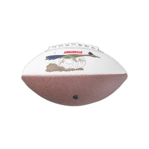 Ballon De Foot Illustration amusante de la caricature d'oiseau du