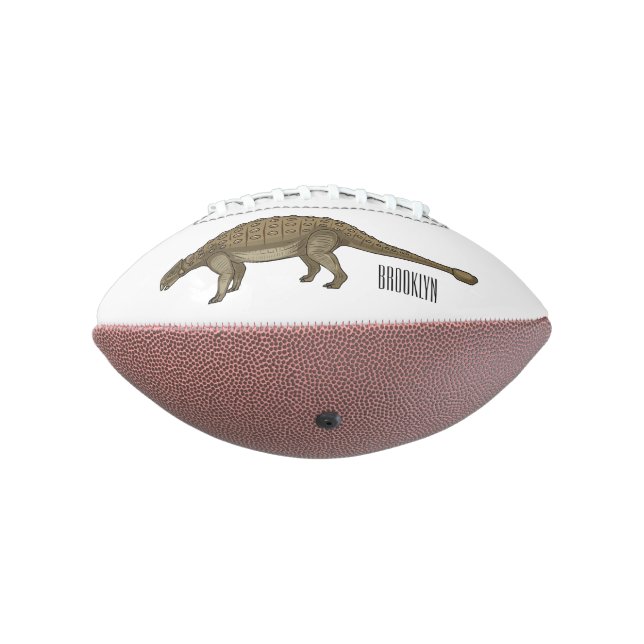 Ballon De Foot Illustration d'Ankylosaurus (Tourné à 270°)