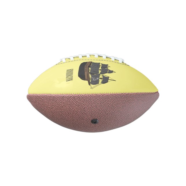 Ballon De Foot Illustration de bateau pirate (Tourné à 270°)