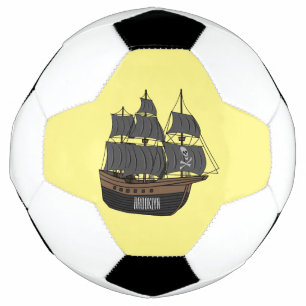 Ballon De Foot Illustration de bateau pirate