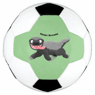 Ballon De Foot Illustration de blaireau au miel affamé