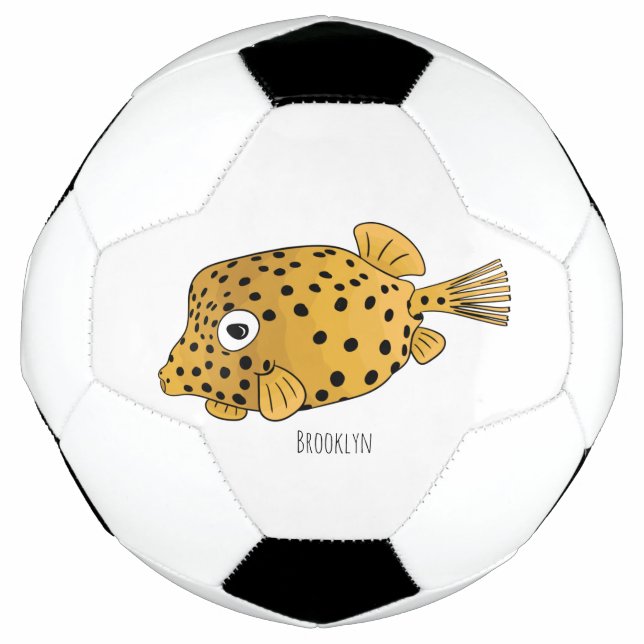 Ballon De Foot Illustration de boxfish jaune (Devant)