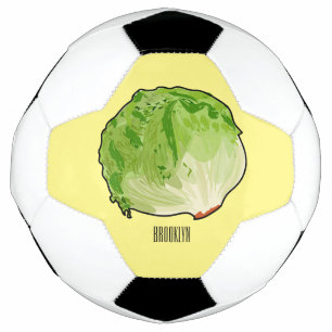 Ballon De Foot Illustration de caricature de laitue