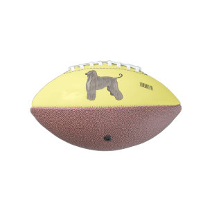 Ballon De Foot illustration de chien de race afghan en cartoon 