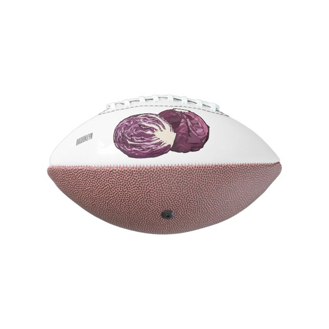Ballon De Foot Illustration de chou rouge (Tourné à 270°)