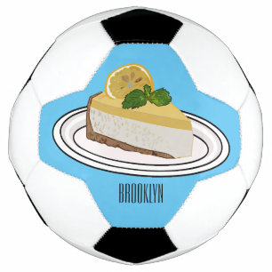 Ballon De Foot Illustration de citron cheesecake