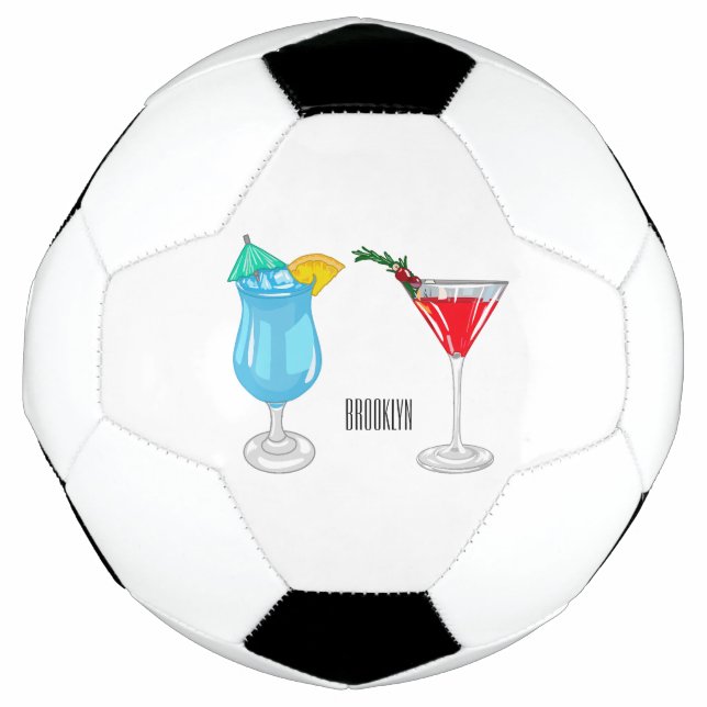 Ballon De Foot Illustration de cocktail (Devant)