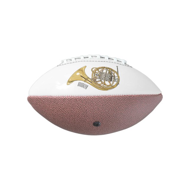Ballon De Foot Illustration de corne française (Tourné à 270°)