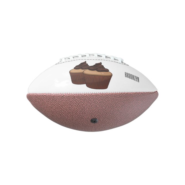 Ballon De Foot Illustration de Cupcake (Tourné à 270°)