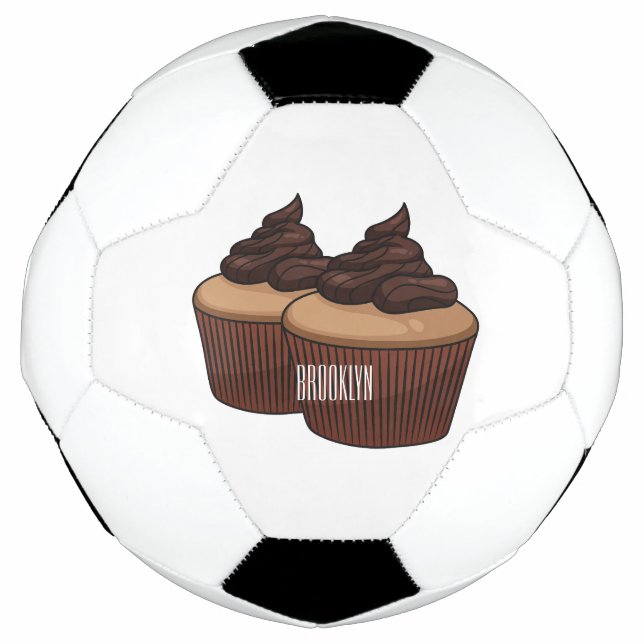 Ballon De Foot Illustration de Cupcake (Devant)