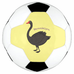 Ballon De Foot Illustration de cygne noir