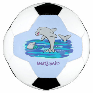 Ballon De Foot Illustration de dauphins heureux adorables