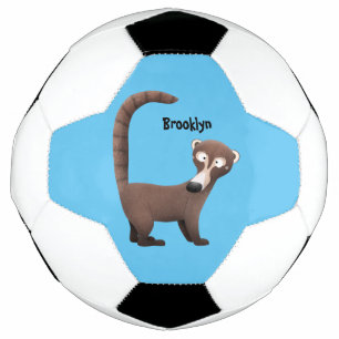Ballon De Foot Illustration de dessin animé amusant et curieux de