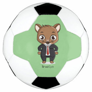 Ballon De Foot Illustration de dessin animé de rat mignon