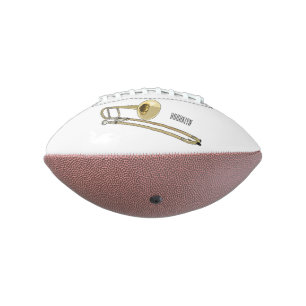 Ballon De Foot Illustration de dessin animé de Trombone