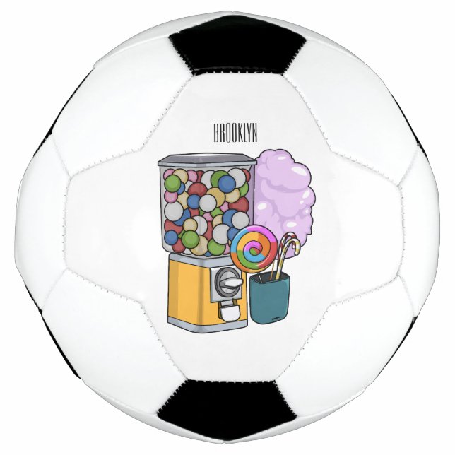 Ballon De Foot Illustration de dessin de bonbon (Devant)