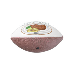 Ballon De Foot Illustration de dessin de steak