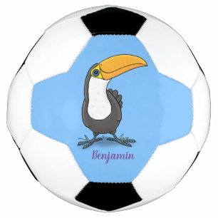 Ballon De Foot Illustration de dessin humoristique du toucan joye