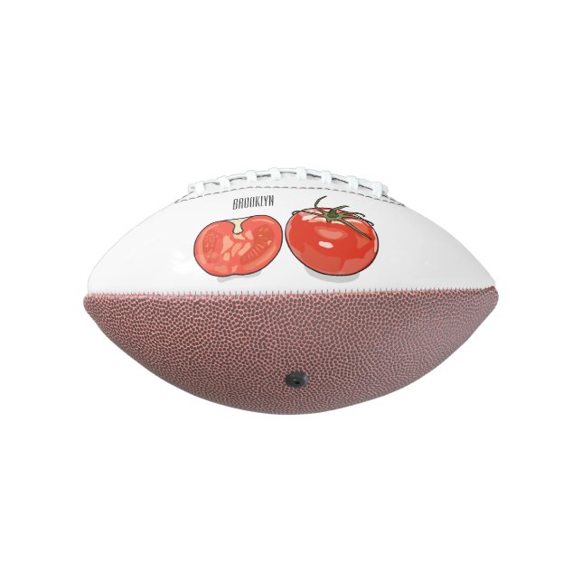 Ballon De Foot Illustration de dessin sur la tomate (Tourné à 270°)