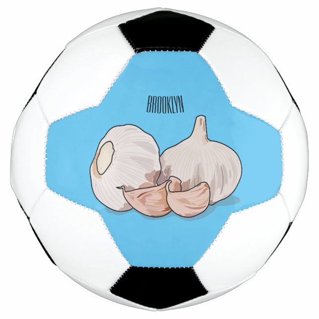 Ballon De Foot Illustration de dessin sur l'ail (Devant)