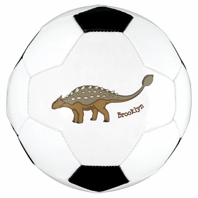 Ballon De Foot Illustration de dinosaure blindé Ankylosaurus (Devant)