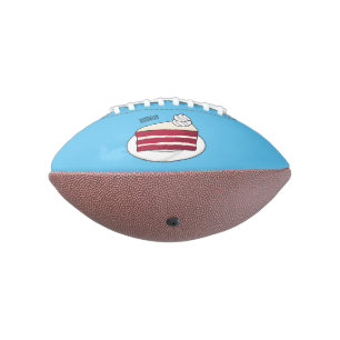 Ballon De Foot Illustration de gâteau en velours rouge