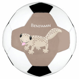 Ballon De Foot Illustration de gecko tan tan mignon