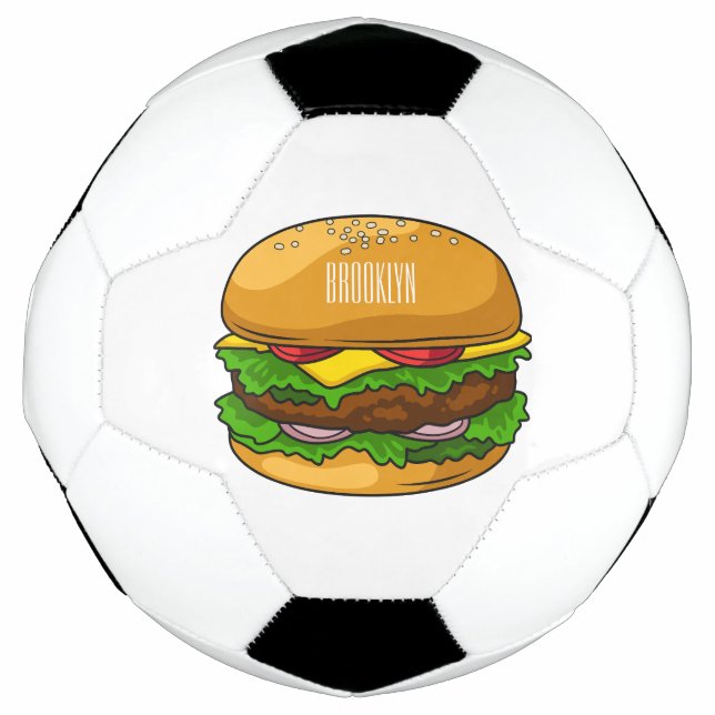 Ballon De Foot Illustration de Hamburger (Devant)