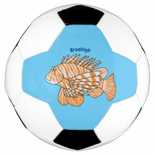 Ballon De Foot Illustration de Happy lionfish
