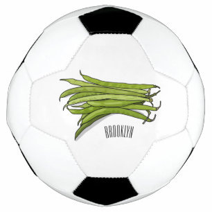 Ballon De Foot Illustration de haricots verts