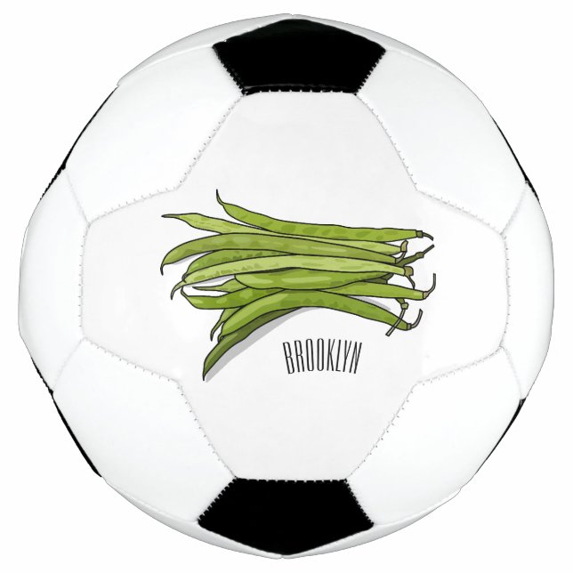 Ballon De Foot Illustration de haricots verts (Devant)