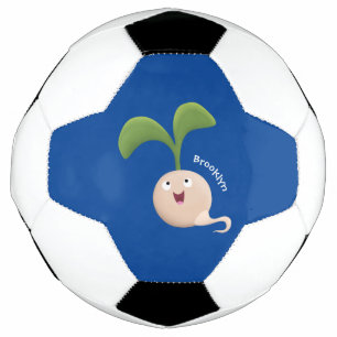 Ballon De Foot Illustration de la caricature de la gerbe de grain