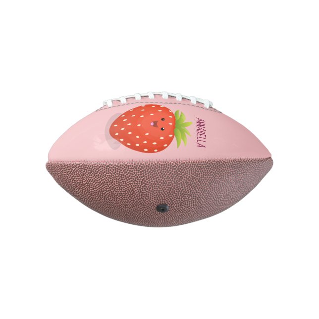 Ballon De Foot Illustration de la fraise Cute kawaii (Tourné à 270°)