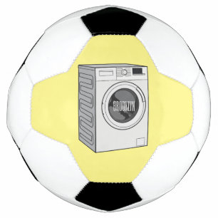 Ballon De Foot Illustration de la machine à laver